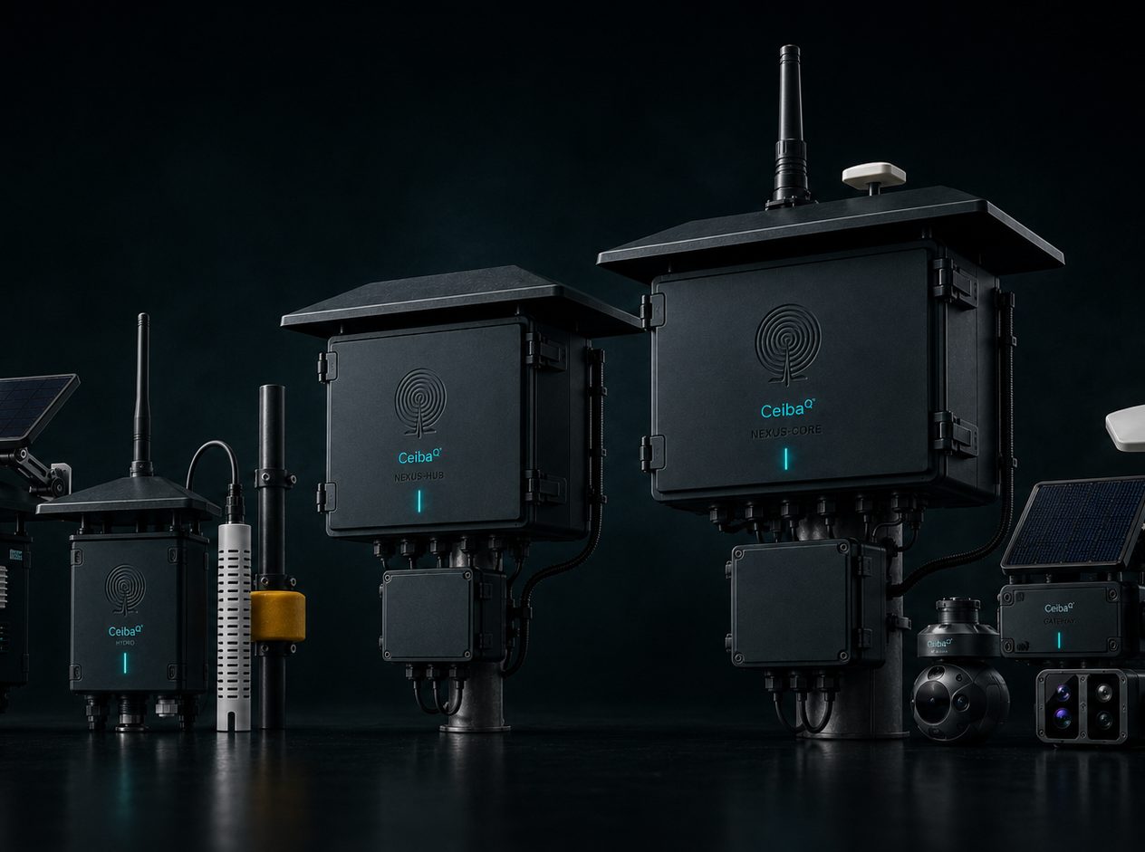 CeibaQ's in-house sensor-node family.